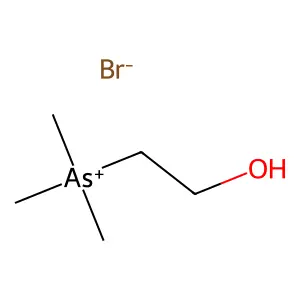 2-Hydroxyethyl(trimethyl)arsanium;bromide structure