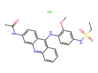 Acetamide,N-(9-(4- -,monohydrochloride structure