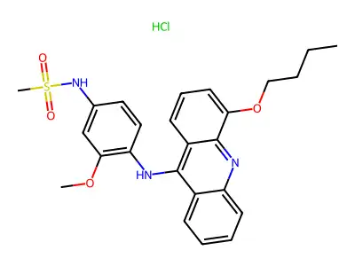 C25H27N3O4S.ClH.1/2H2O structure