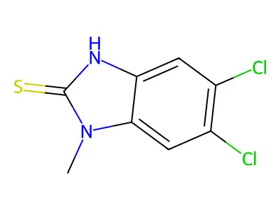 5,6-Dichloro-1-methyl-1,3-dihydro-2H-benzimidazole-2-thione structure