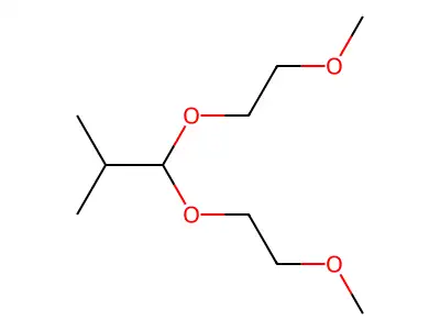2,5,7,10-Tetraoxaundecane, 6-(1-methylethyl)- structure