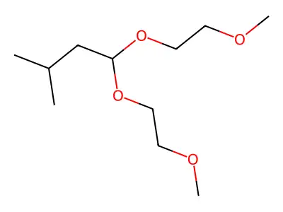 2,5,7,10-Tetraoxaundecane, 6-(2-methylpropyl)- structure