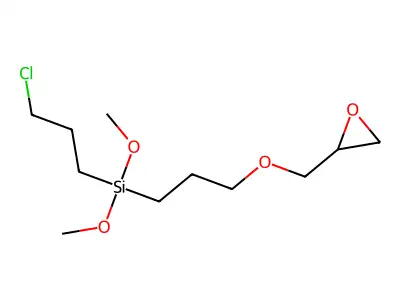 Oxirane, 2-[[3-[(3-chloropropyl)dimethoxysilyl]propoxy]methyl]- structure