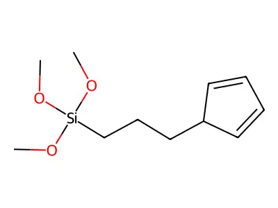 3-Cyclopenta-2,4-dien-1-ylpropyl-trimethoxy-sulfanyl-lambda5-iodane structure
