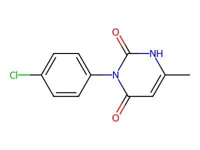 3-(4-chlorophenyl)-6-methyl-2,4(1H,3H)-pyrimidinedione structure