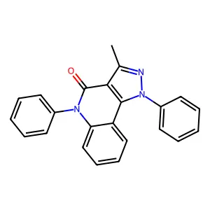 3-methyl-1,5-diphenyl-1,5-dihydro-4H-pyrazolo[4,3-c]quinolin-4-one structure