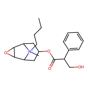 丁溴东莨菪碱 structure