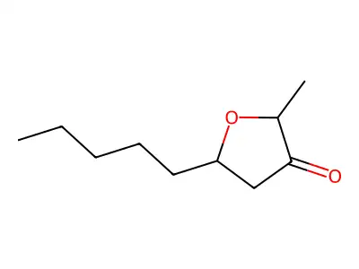 3(2H)-Furanone, dihydro-2-methyl-5-pentyl- structure