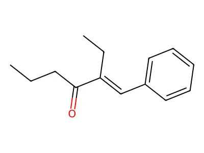 2-Ethyl-1-phenyl-1-hexen-3-one structure