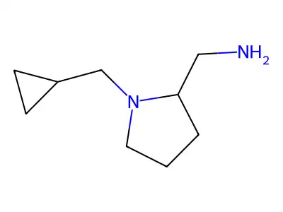 1-(Cyclopropylmethyl)pyrrolidine-2-methylamine structure