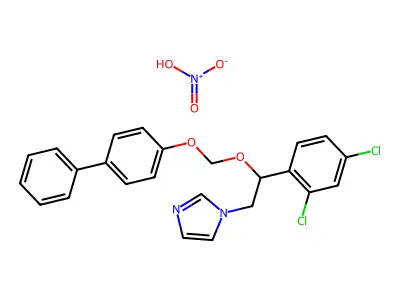 1-beta-(4-Phenylphenoxymethoxy-2,4-dichlorphenaethyl)-imidazol-nitrat [German] structure