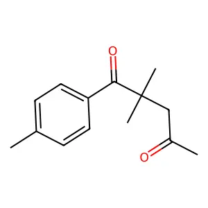 2,2-Dimethyl-1-(4-methylphenyl)-1,4-pentanedione structure