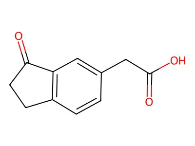 5-Indanacetic acid, 3-oxo- structure
