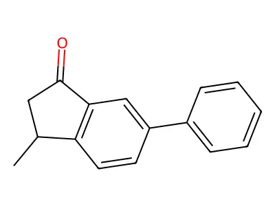 2,3-Dihydro-3-methyl-6-phenyl-1H-inden-1-one structure