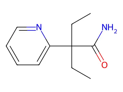 2-Pyridineacetamide, alpha,alpha-diethyl- structure