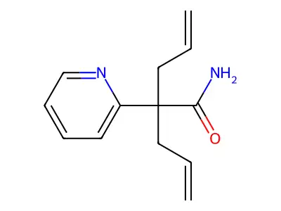 2-Pyridineacetamide, alpha,alpha-diallyl- structure