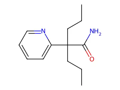 alpha,alpha-Dipropyl-2-pyridineacetamide structure
