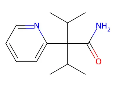 2-Pyridineacetamide, alpha,alpha-diisopropyl- structure