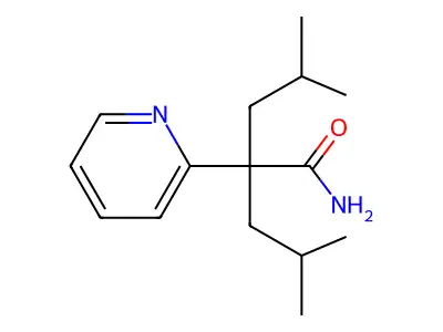 2-Pyridineacetamide, alpha,alpha-diisobutyl- structure