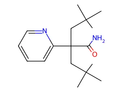 2-Pyridineacetamide, alpha,alpha-dineopentyl- structure