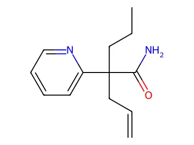 2-Pyridineacetamide, alpha-allyl-alpha-propyl- structure