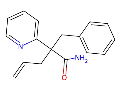 2-Pyridineacetamide, alpha-allyl-alpha-benzyl- structure