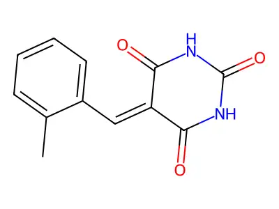 5-[(2-Methylphenyl)methylidene]-1,3-diazinane-2,4,6-trione structure