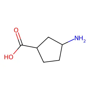 (1R,3S)-3-Aminocyclopentanecarboxylic acid structure