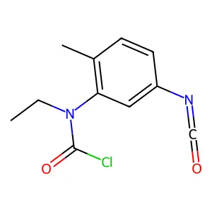 Carbamic chloride, N-ethyl-N-(5-isocyanato-2-methylphenyl)- structure