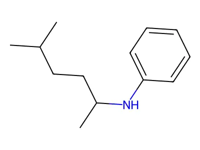 N-[(2S)-5-methylhexan-2-yl]aniline structure