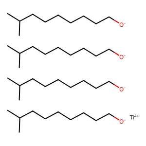 Isodecanol, titanium(4+) salt (4:1) structure