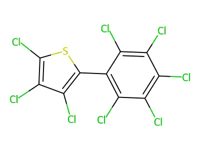 2-(Pentachlorophenyl)-3,4,5-trichlorothiophene structure