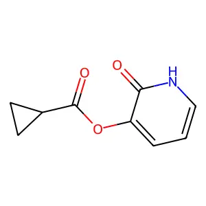 Cyclopropanecarboxylic acid, 1,2-dihydro-2-oxo-3-pyridinyl ester structure