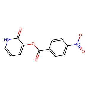 (2-oxo-1H-pyridin-3-yl) 4-nitrobenzoate structure