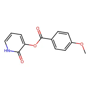 (2-oxo-1H-pyridin-3-yl) 4-methoxybenzoate structure