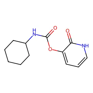 (2-oxo-1H-pyridin-3-yl) N-cyclohexylcarbamate structure