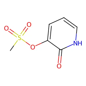 (2-oxo-1H-pyridin-3-yl) methanesulfonate structure