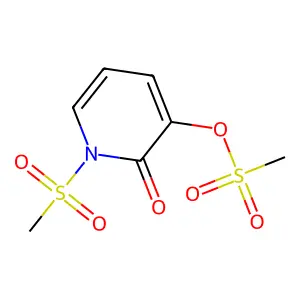 1-(Methanesulfonyl)-2-oxo-1,2-dihydropyridin-3-yl methanesulfonate structure