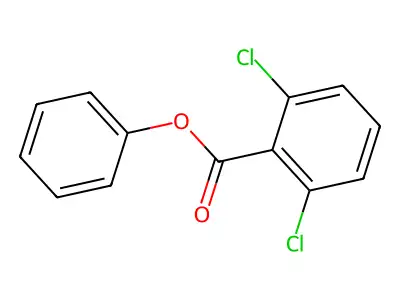 Phenyl 2,6-dichlorobenzoate structure