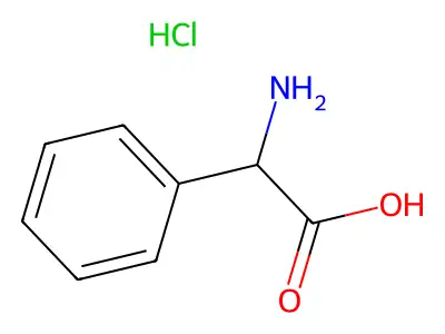 DL-2-Phenyl glycine hydrochloride structure