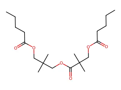Pentanoic acid, 3-(2,2-dimethyl-1-oxo-3-((1-oxopentyl)oxy)propoxy)-2,2-dimethylpropyl ester structure