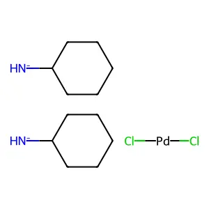Cyclohexylazanide;dichloropalladium structure