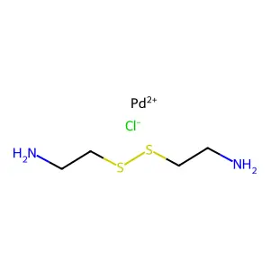 Palladium(1+), chloro(2,2'-dithiobis(ethanamine)-N,N',S)-, (SP-4-2)- structure