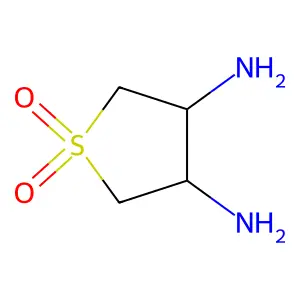 (3S,4R)-1,1-dioxothiolane-3,4-diamine structure
