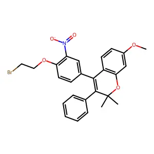 4-[4-(2-bromoethoxy)-3-nitrophenyl]-7-methoxy-2,2-dimethyl-3 structure