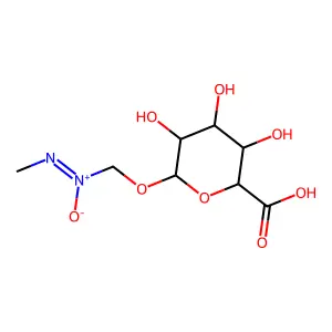 Methylazoxymethyl-beta-D-glucosiduronic acid structure