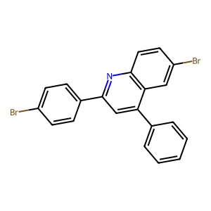 6-Bromo-2-(4-bromophenyl)-4-phenylquinoline structure