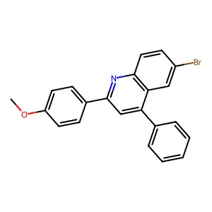6-Bromo-2-(4-methoxyphenyl)-4-phenylquinoline structure