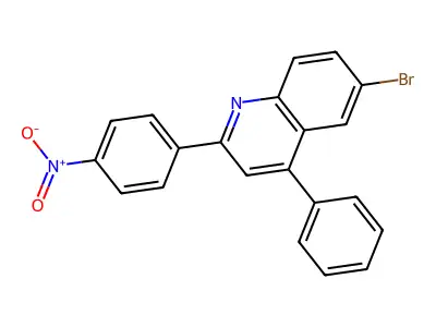 6-Bromo-2-(4-nitrophenyl)-4-phenylquinoline structure