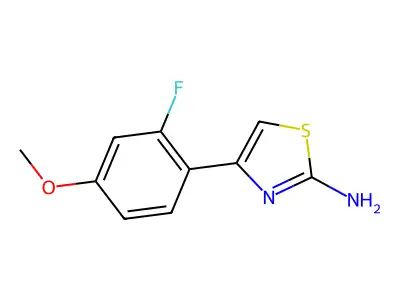 4-(2-Fluoro-4-methoxy-phenyl)-thiazol-2-ylamine structure